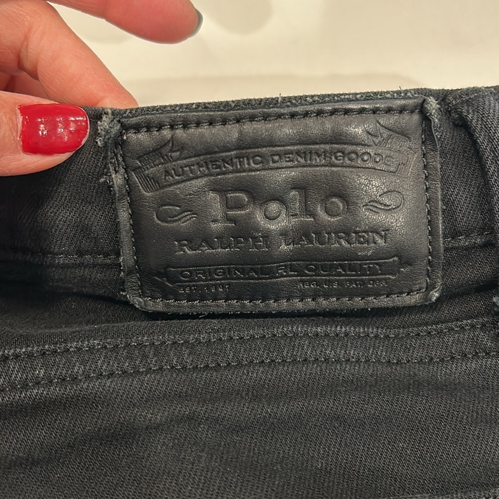 Polo Ralph Lauren black straight slim leg Jean 6‎ - Picture 6 of 12